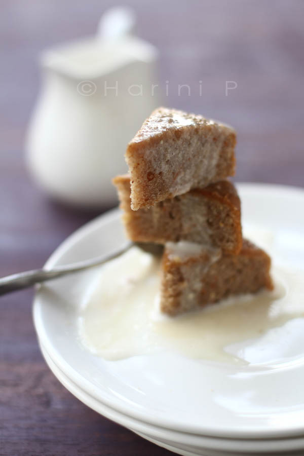 A delicious and easy gluten free carrot cake to be enjoyed with a cup of tea or coffee any time of the day. Vegan and Gluten Free Recipe. #glutenfree #veganricha #vegan