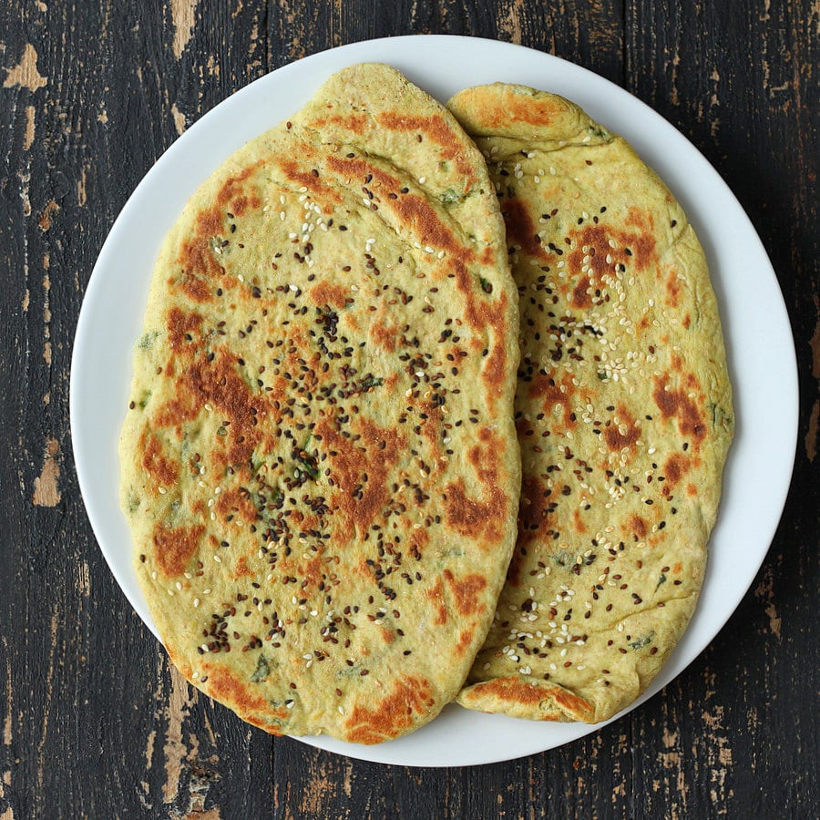 Avocado Naan Oil-free Avocado Naan