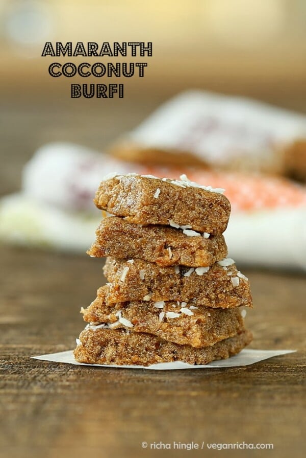 Rajgira Burfi - Amaranth Coconut Fudge