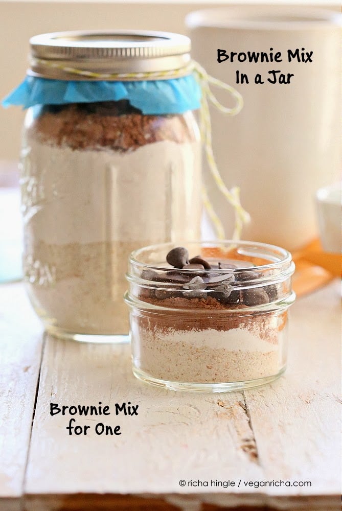 Vegan Brownie Mix in a Jar | Vegan Richa