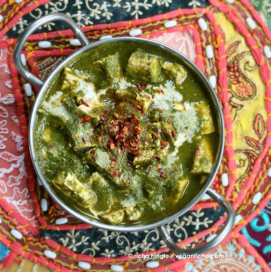 Vegan Palak Tofu Paneer | Vegan Richa