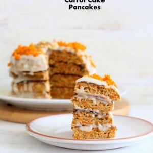 vegan carrot cake pancakes