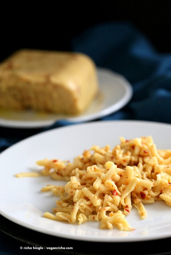 Vegan Pepper Jack Cheese #glutenfree #veganricha #vegan