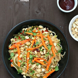 You don’t have to go to Thailand to enjoy some great pad thai. Tamarind is a sour, tangy fruit that is used frequently in Indian and Thai cuisine. Check international aisles, Indian grocery stores, and other Asian grocers for tamarind or look for it on the Internet. #glutenfree #veganricha #vegan