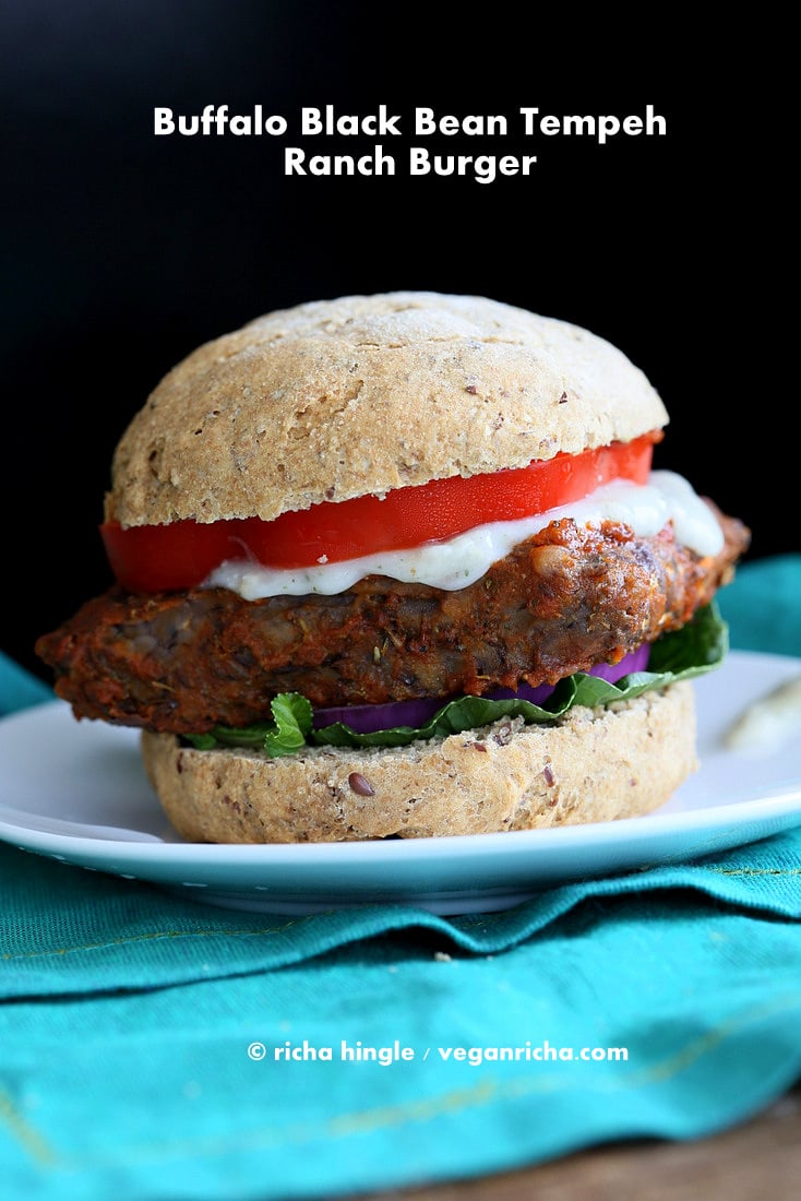 Vegan Buffalo Tempeh Sandwich | Vegan Richa