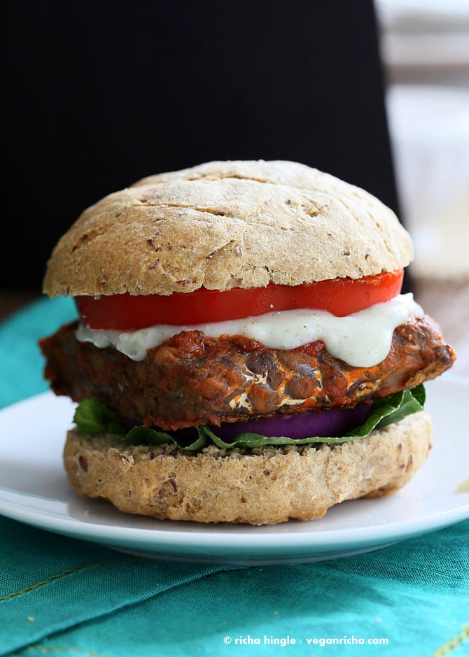 Vegan Buffalo Tempeh Sandwich | Vegan Richa