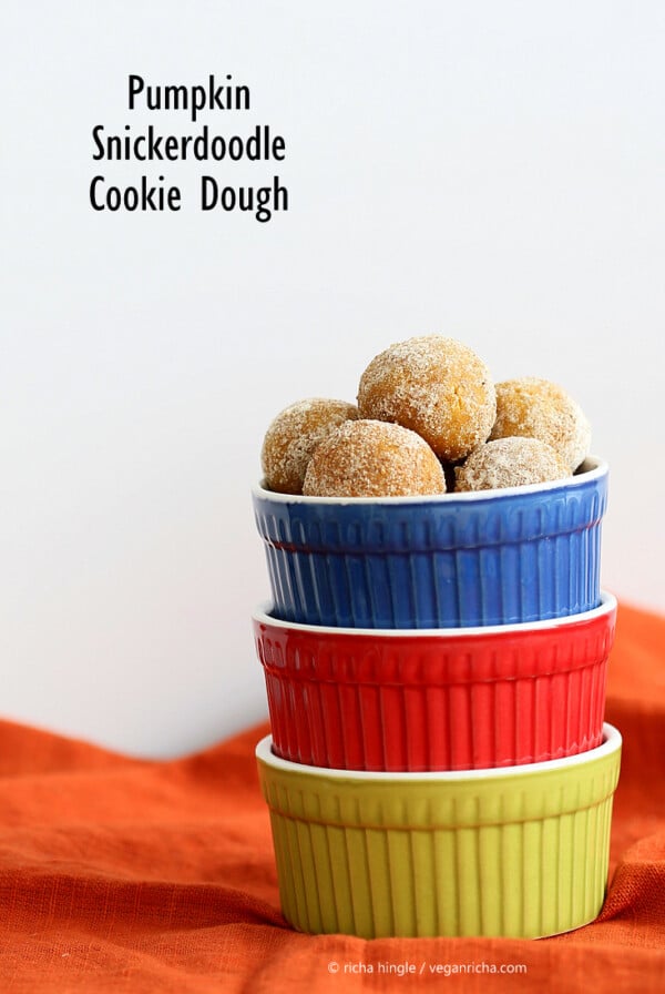 Pumpkin Snickerdoodle Cookie Dough | Vegan Richa