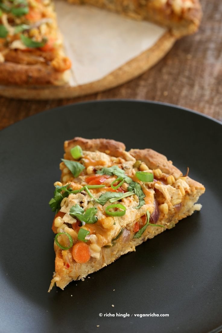 Vegan Thai Pizza GF Crust | Vegan Richa