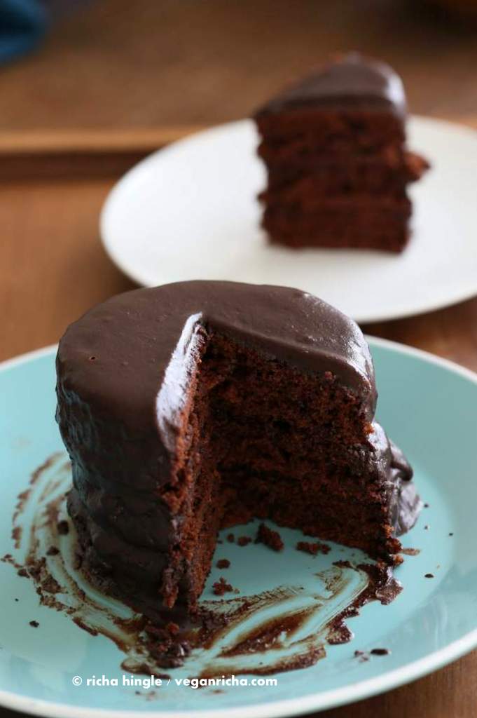 Vegan Chocolate Layer Cake | Vegan Richa