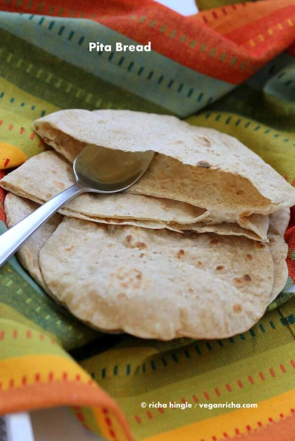 Vegan Pita Bread | Vegan Richa