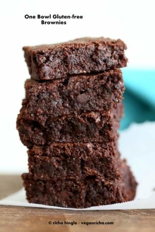 Glutenfree Brownie Mix in a Jar #vegan #glutenfree #veganricha
