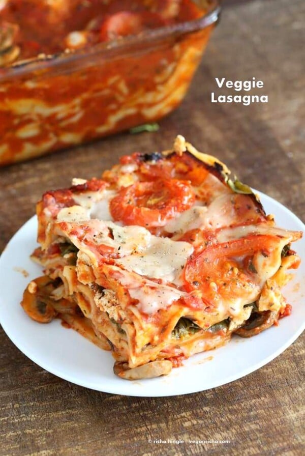 Vegan Veggies Lasagna | Vegan Richa #glutenfree #veganricha #vegan