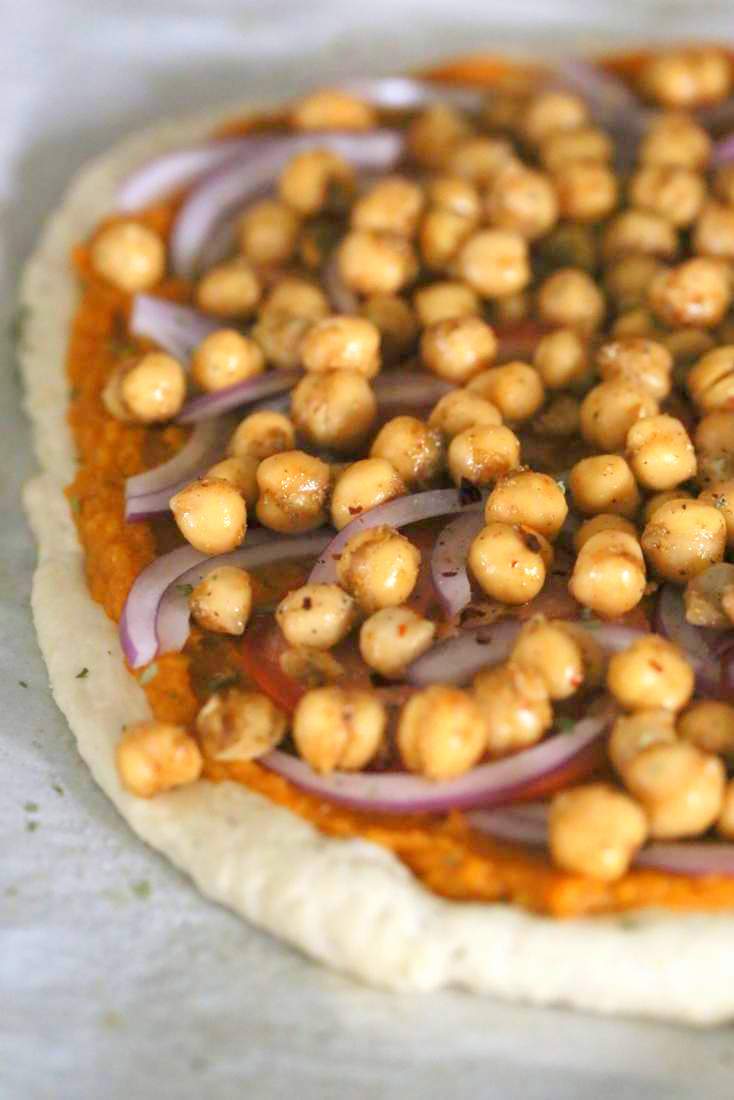 Basic Vegan Pizza Dough. Oil free | VeganRicha.com #vegan #pizza