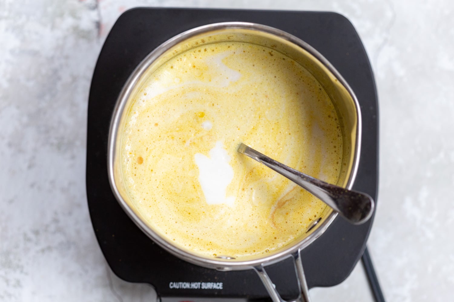 Turmeric Latte with Pumpkin Pie Spice Golden Milk Latte. #vegan #glutenfree #veganricha
