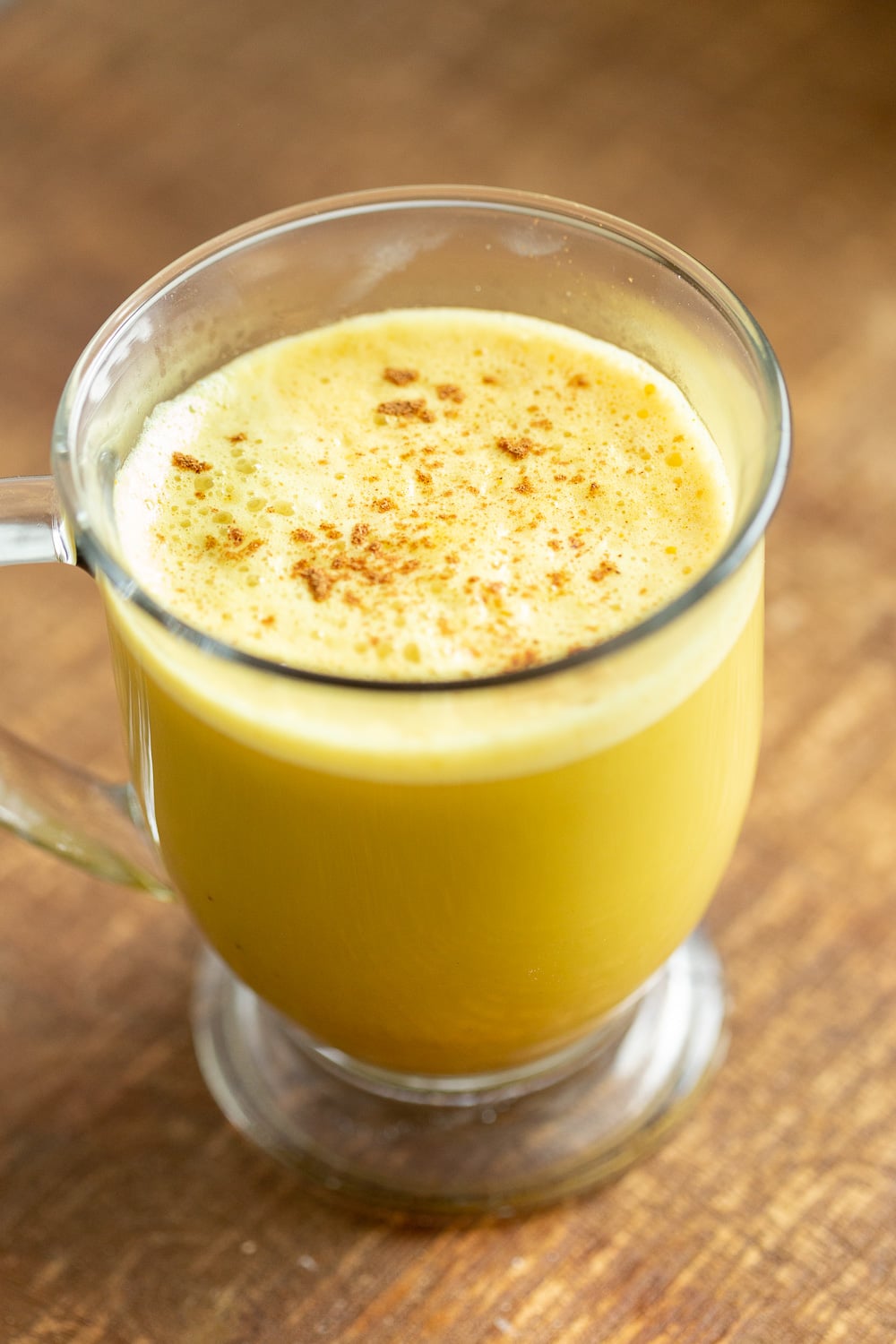 Turmeric Latte with Pumpkin Pie Spice Golden Milk Latte. #vegan #glutenfree #veganricha