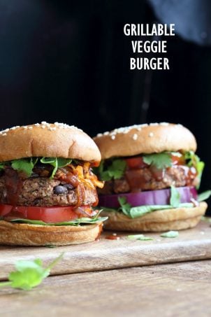 Vegan Grillable Black Bean Burger