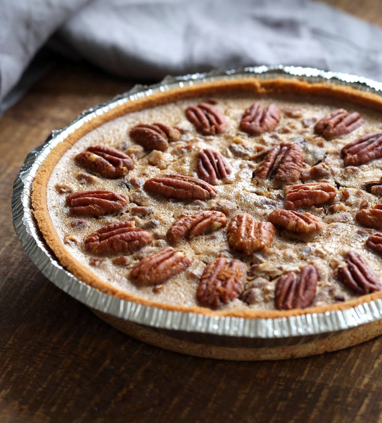 Vegan Chocolate Pecan Pie with Dates and Chai spice. All the pecan pie with chocolate. Vegan Derby Pie. Glutenfree with gf crust. Soyfree Recipe. #vegan #veganricha | VeganRicha.com