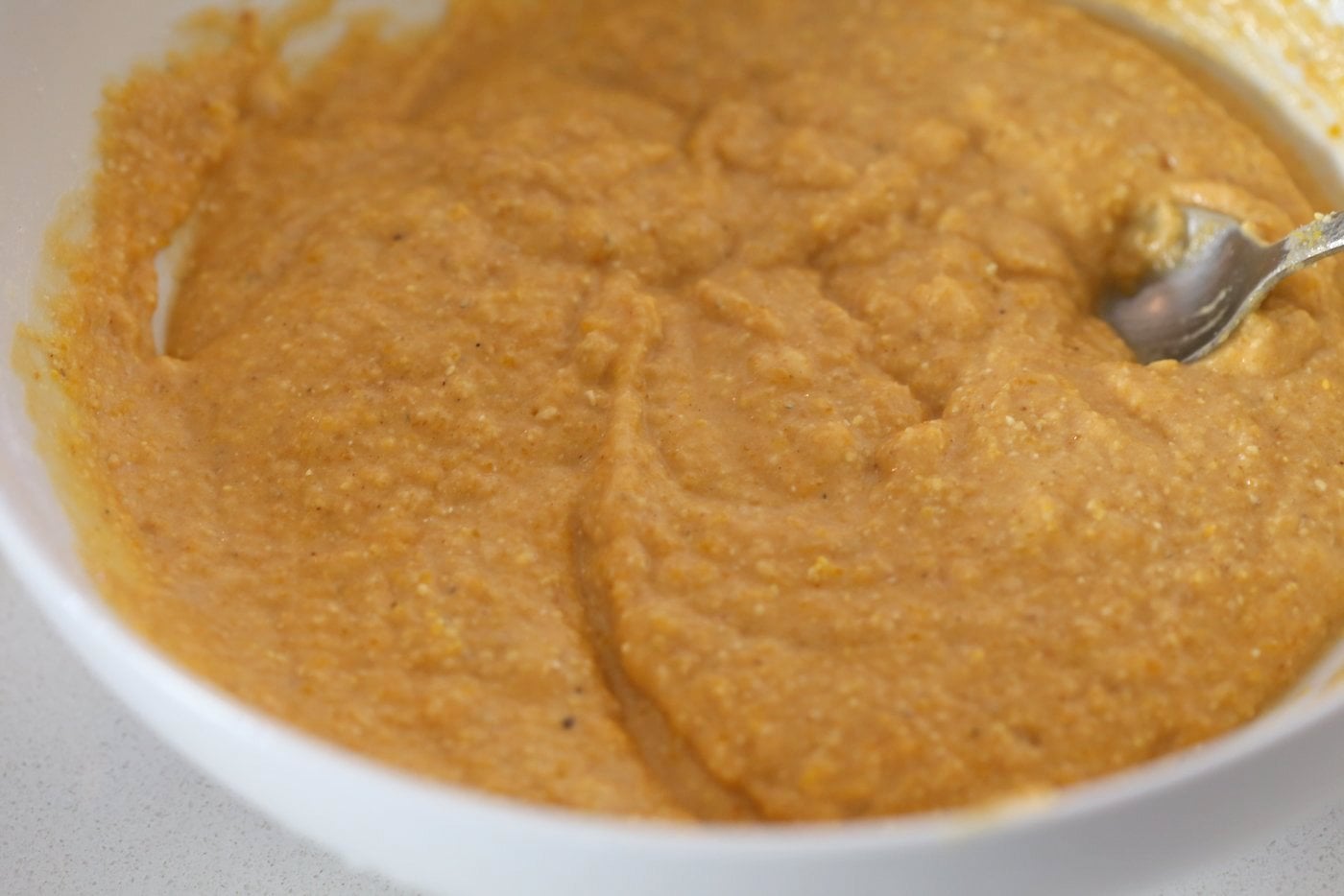 1 Bowl Vegan Pumpkin Corn bread with a few ingredients. Spiced, lightly sweet and great with soups, chilis or on its own with vegan butter and maple syrup or make sandwiches with it. #Vegan #Soyfree #Recipe. #veganricha | VeganRicha.com