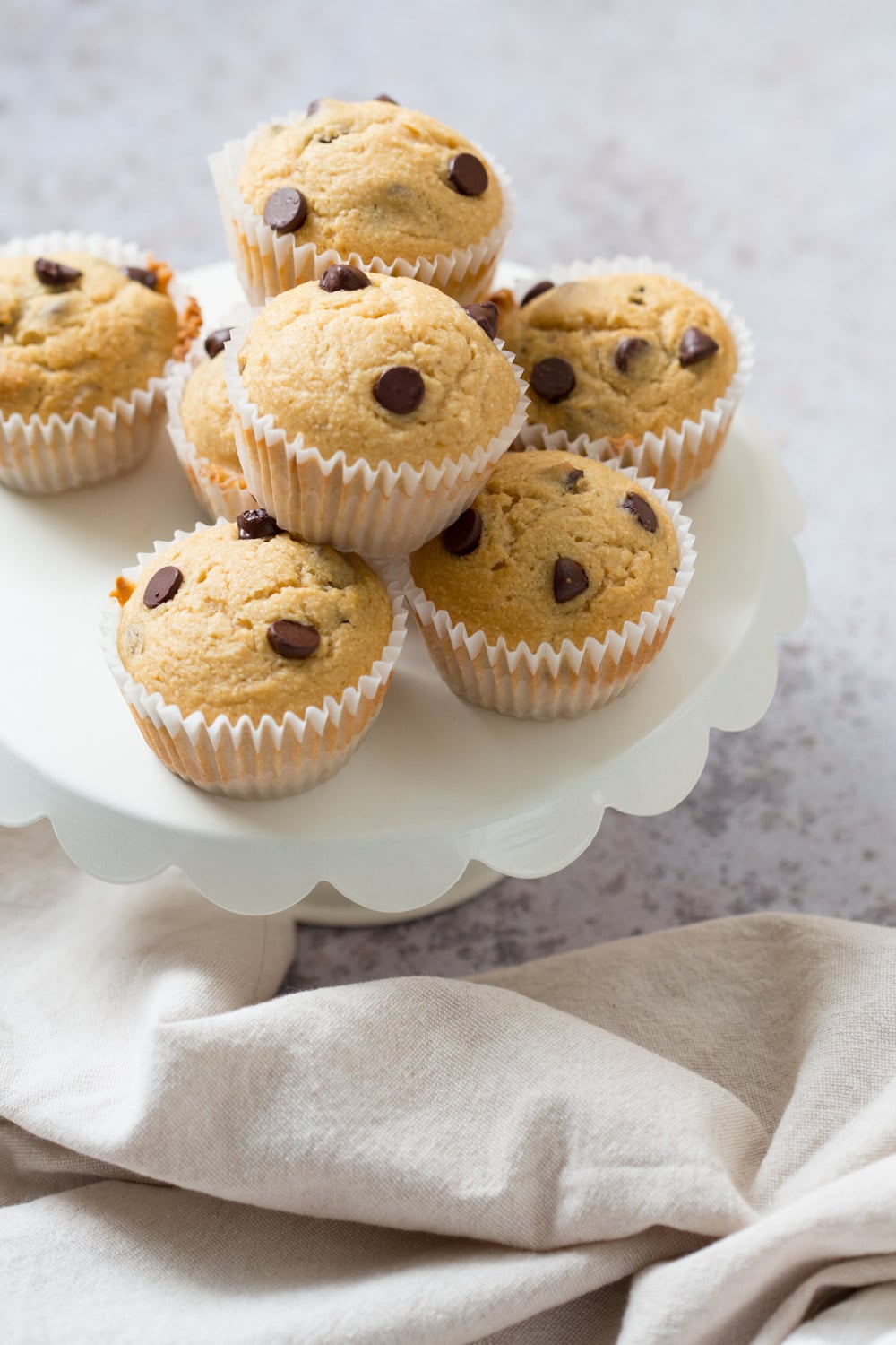 Vegan Chocolate Chip Muffins with coconut. These Soft, moist and chocolatey muffins take just a few minutes and have no added oil. #Vegan #Nutfree #Soyfree #Recipe #veganricha Use dried fruit instead of chocolate to make #oilfree | VeganRicha.com