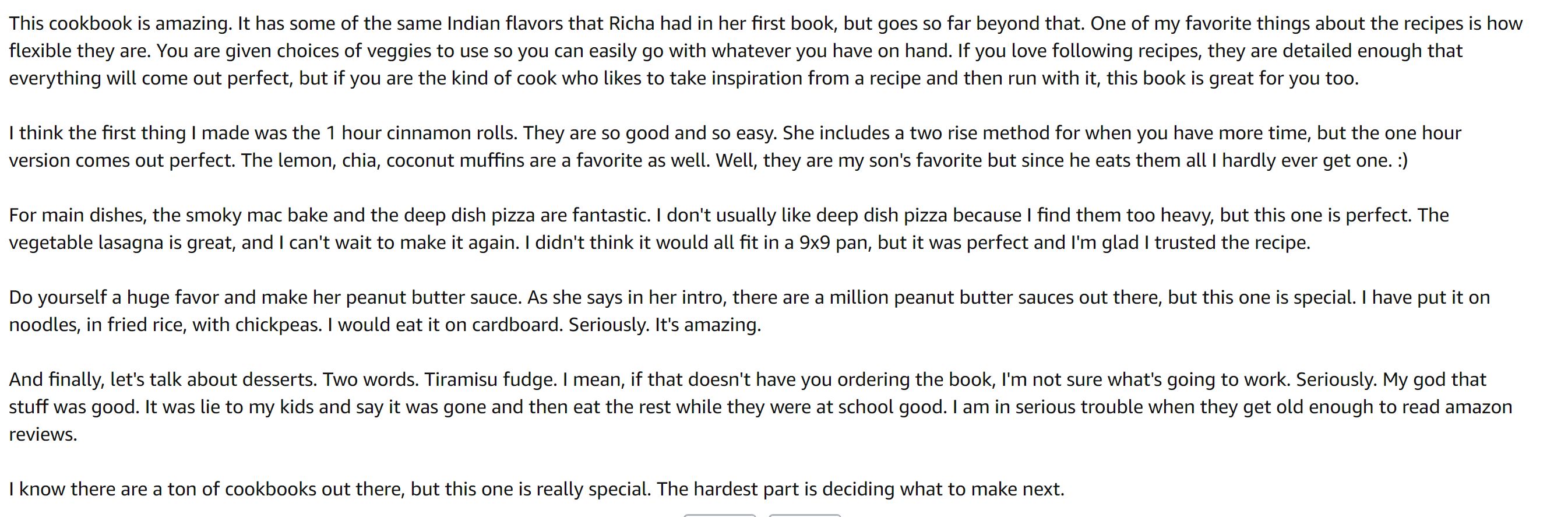 Reviews of Vegan Richa's Everyday Kitchen Cookbook