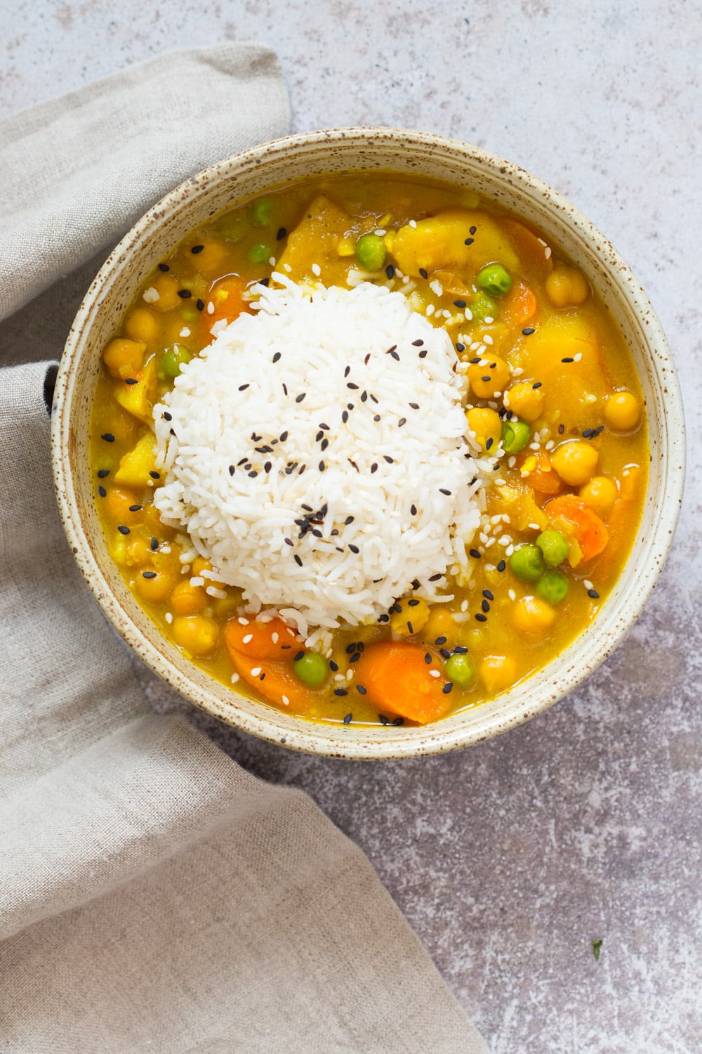 Vegan Japanese Curry made in Instant Pot Pressure cooker. Flavorful, Comforting, Vegetable Rich Curry for Weekday Dinner. Saucepan Option. #Vegan, #veganricha #glutenfree, #nutfree #Recipe. Can be #soyfree #oilfree | VeganRicha.com
