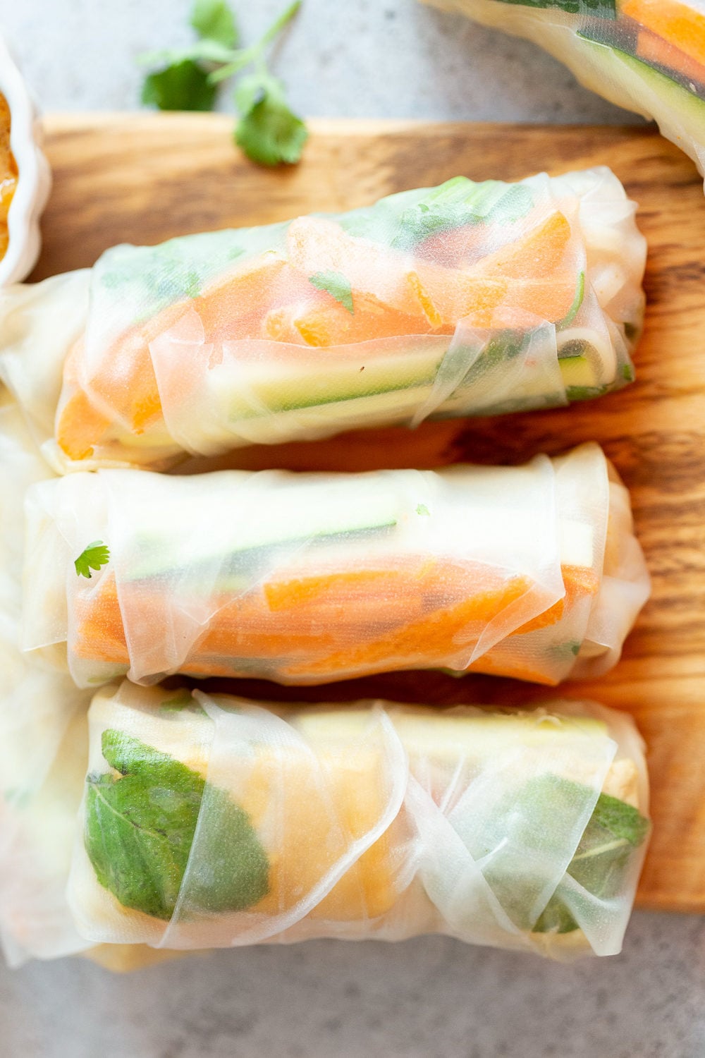 Peanut Sauce for our vegan Fresh Spring rolls