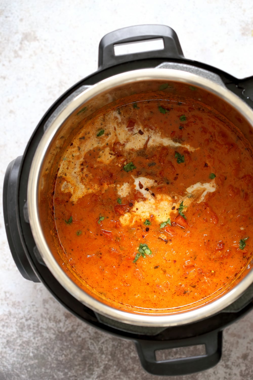 Instant Pot Tikka Masala - #Vegan Tikka Masala Sauce Recipe. Easy Tikka masala sauce, made in a Pressure Cooker. Saucepan option. Add veggies, tofu, chickpeas, vegan chickin subs. #Glutenfree #Soyfree #Nutfree #recipe #VeganRicha