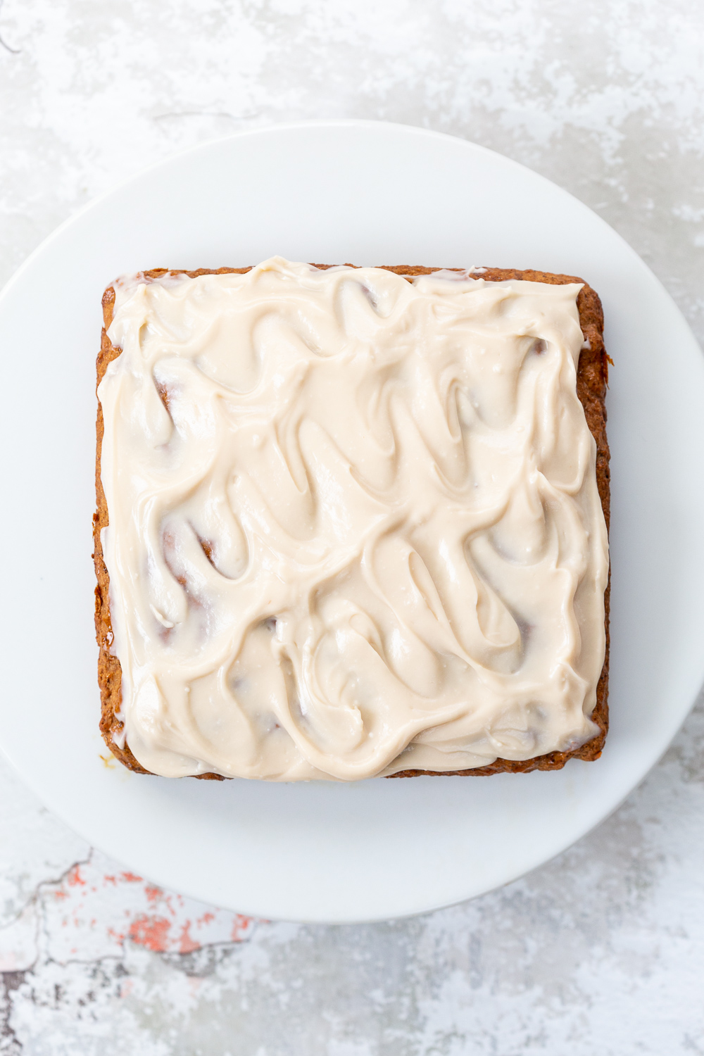 Vegan Spice Cake. Super Moist Spiced Cake with tons of winter spice flavor and Vegan Cream Cheese Frosting. #Vegan #Nutfree #Recipe. Glutenfree option.#VeganRicha | VeganRicha.com
