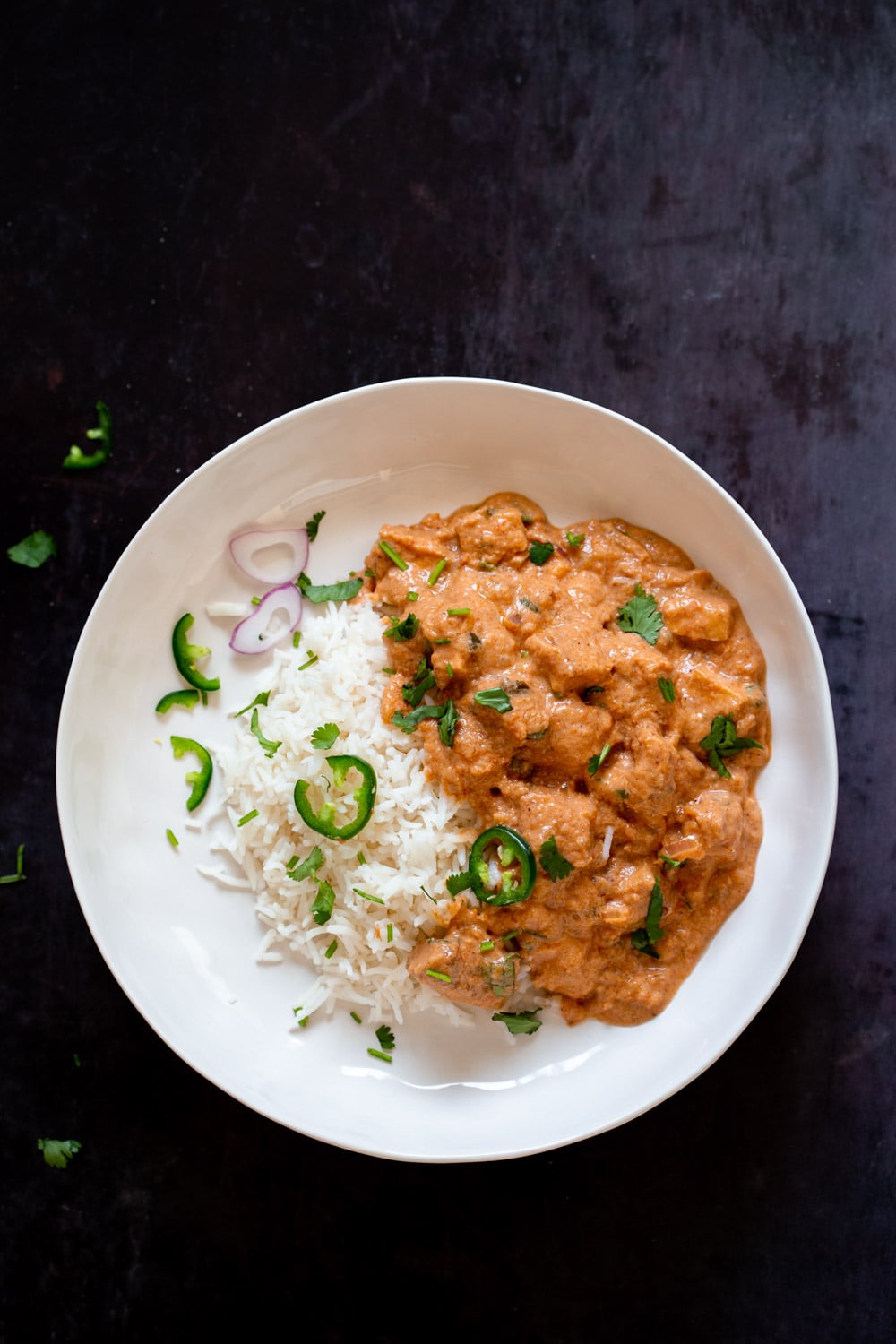 Tofu Amritsari Masala. This Amritsari Sauce uses toasted cayenne and spices to make a smoky creamy tomato sauce. Add chickpeas, veggies or veggie meats for variation. #Vegan #Glutenfree #Recipe. Can be Soyfree, Nutfree #veganRicha