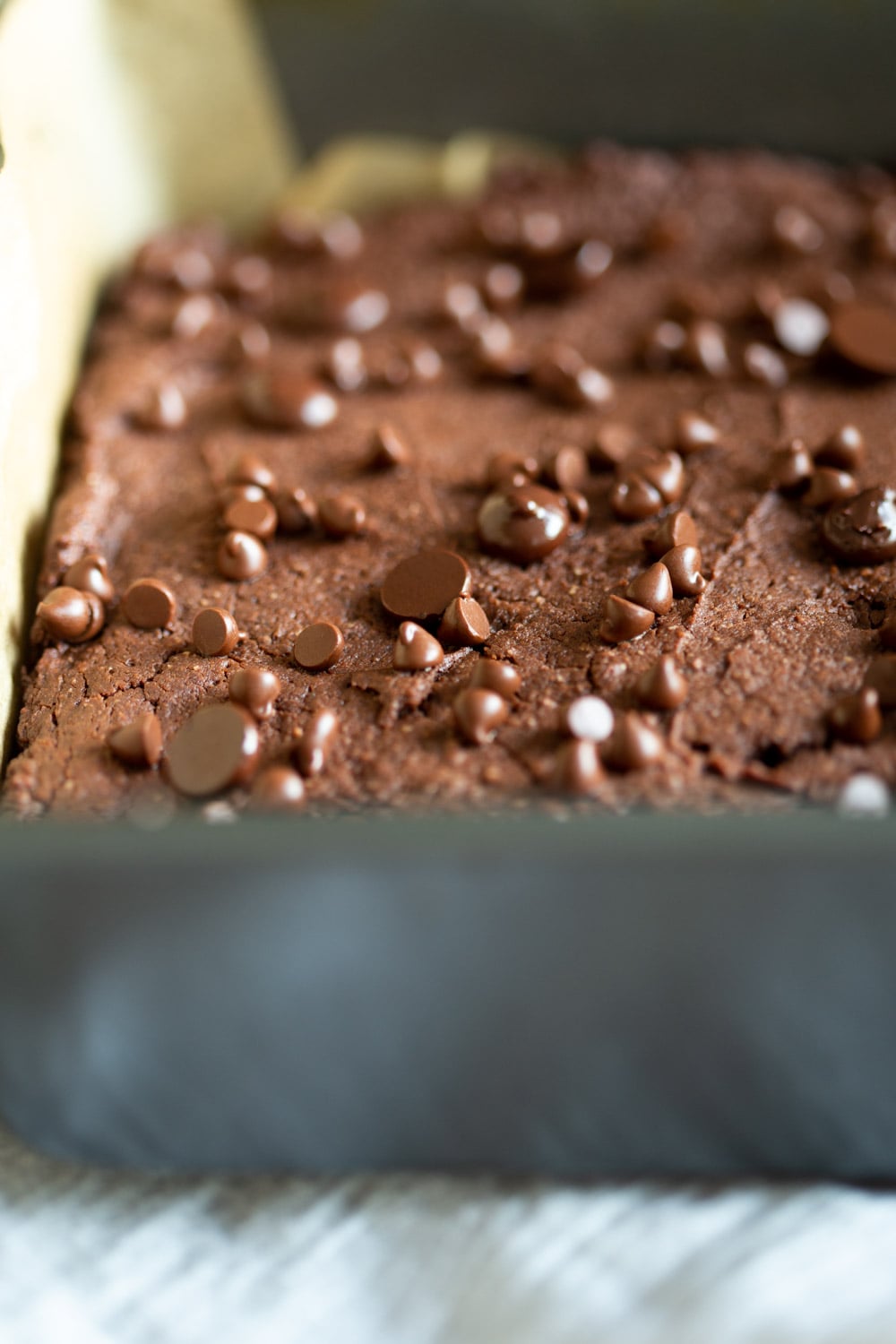Vegan Chickpea Brownies. Grain-free Brownies with chickpeas and nut butter or seed butter. These #Vegan #Glutenfree Brownies Can be made without nuts. Fudgy Healthy No Added Oil, No Added refined sugar #Soyfree #veganRicha #chickpeabrownies #recipe