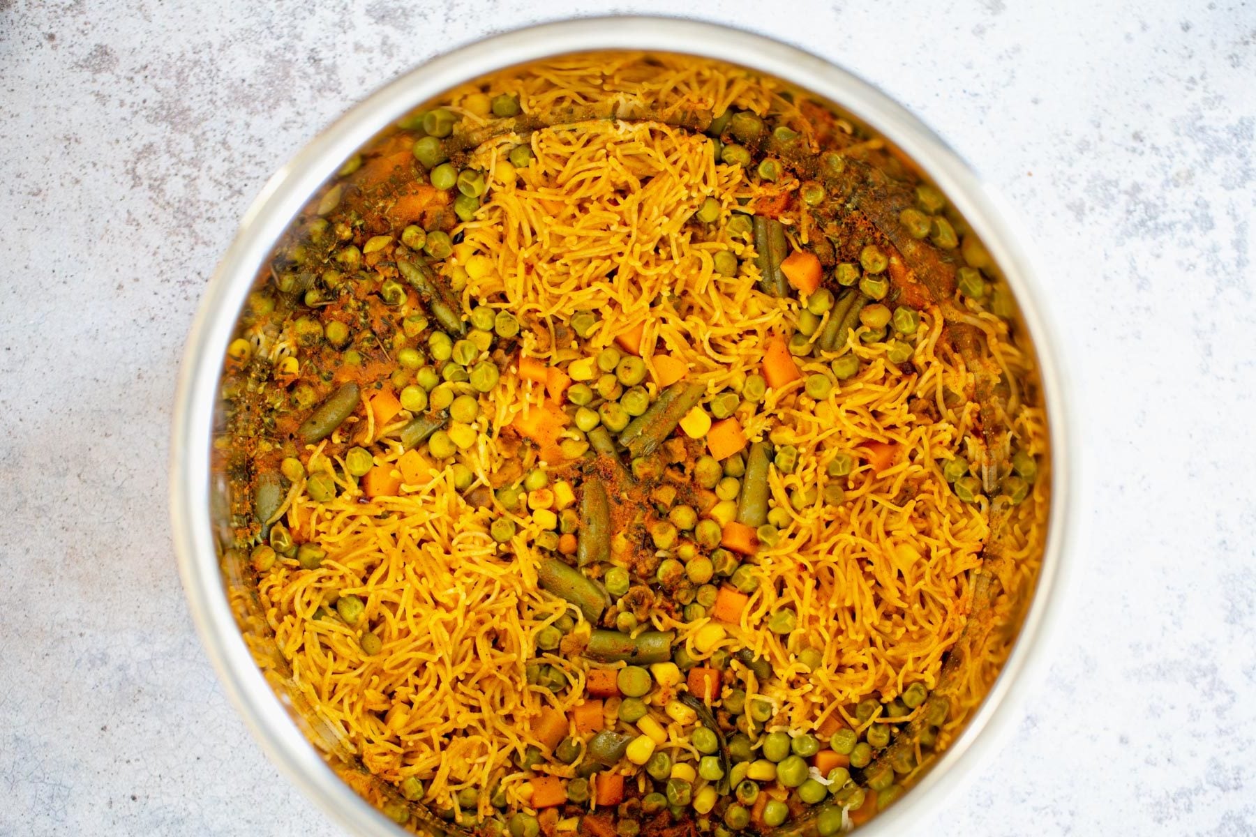 Instant Pot Fried Rice cooked instant pot fried rice after releasing pressure
