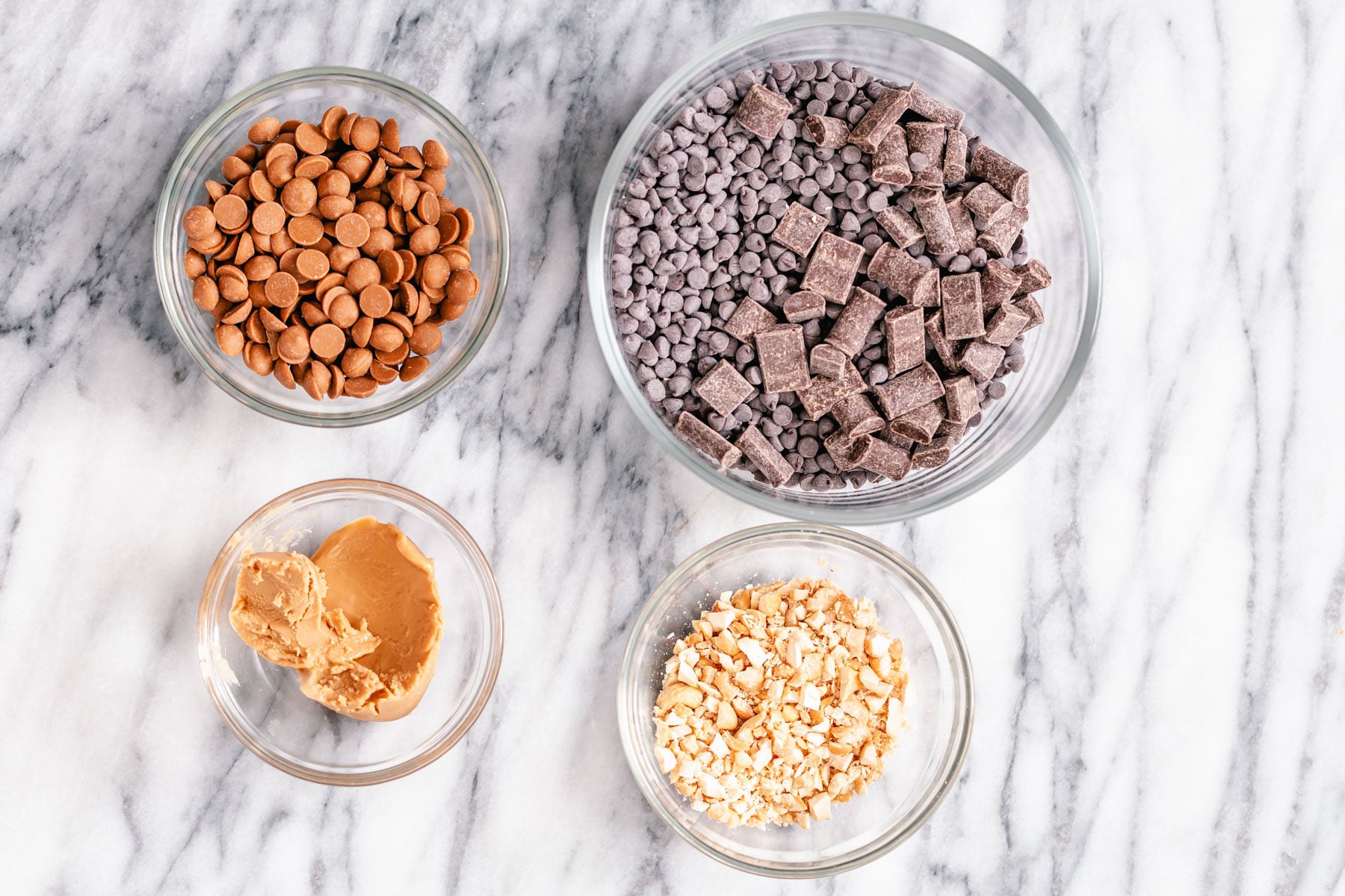 peanut butter chocolate bark ingredients used for making vegan peanut butter chocolate bark