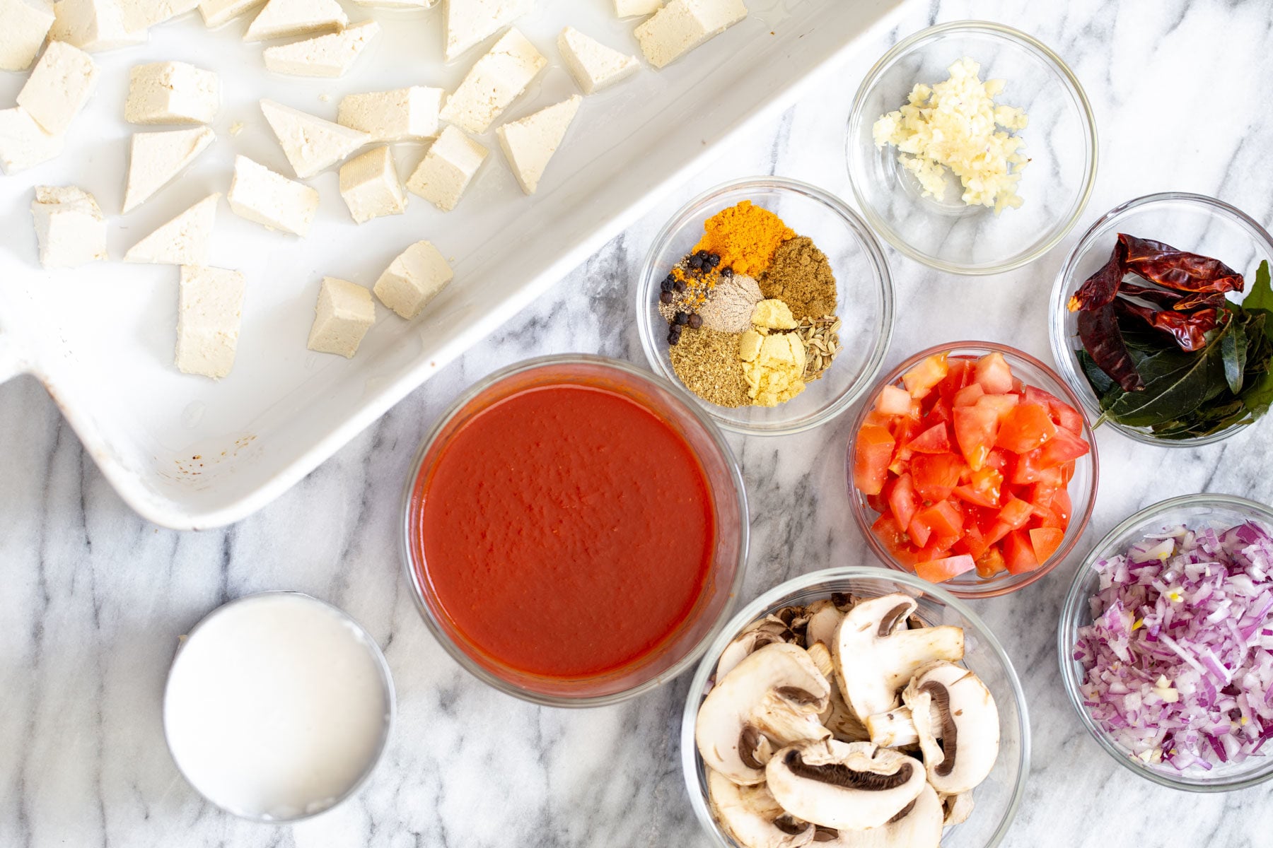 tofu casserole ingredients needed for making vegan tofu casserole