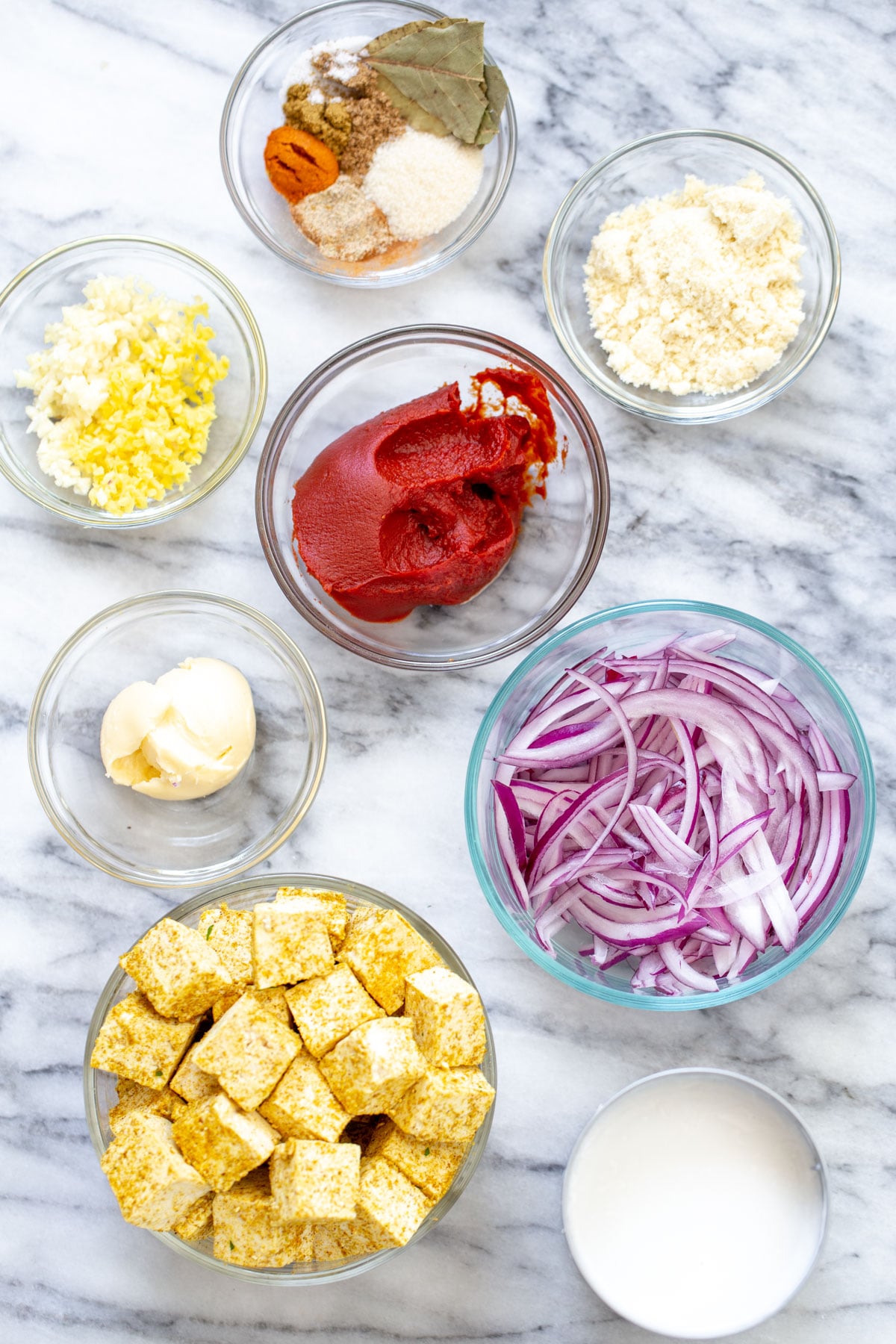 ingredients needed for making tofu malai