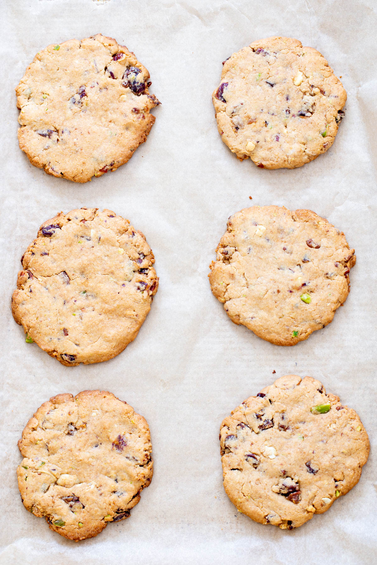 cookie mix in a jar date nut cookies on a baking sheet