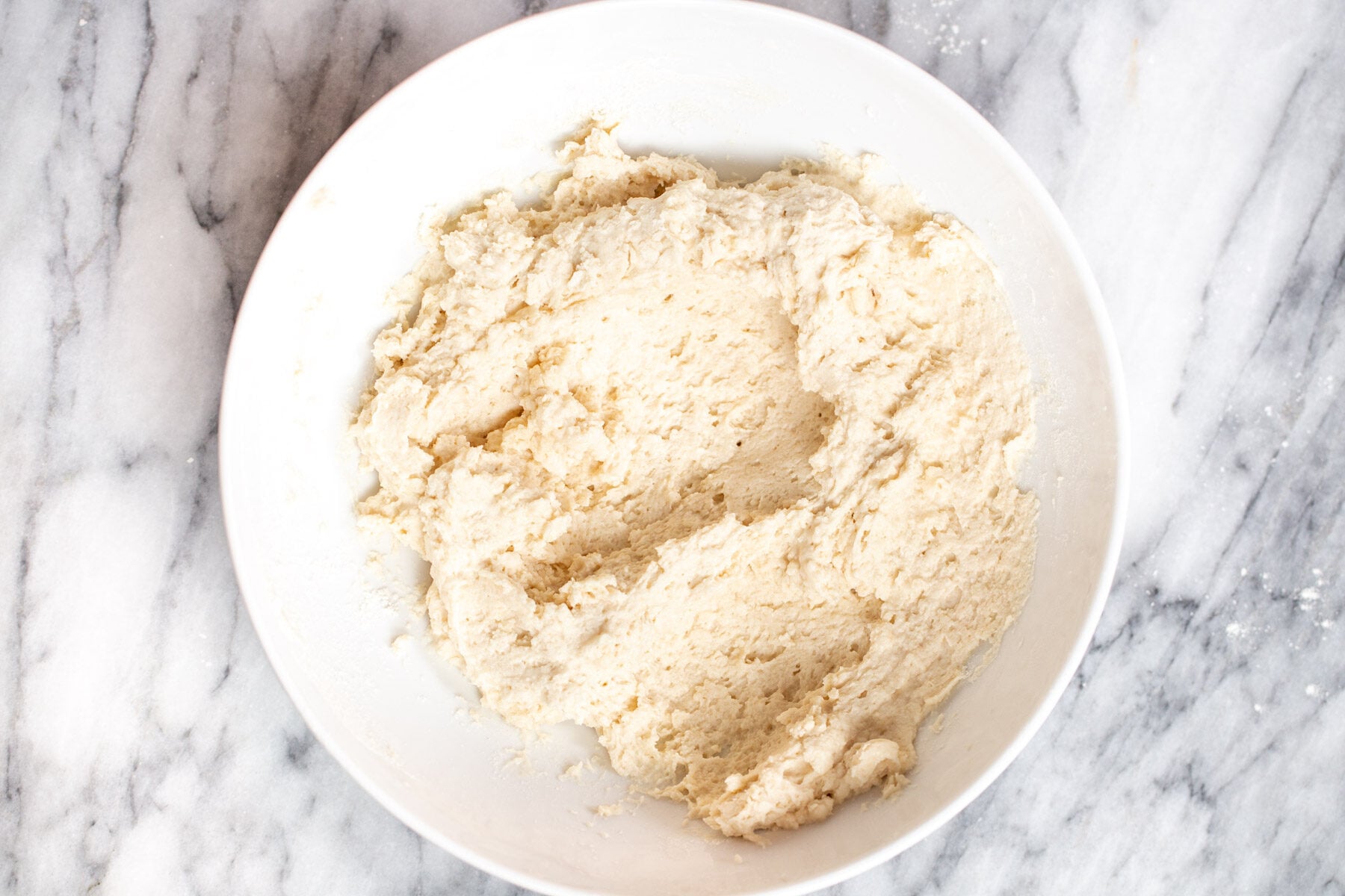vegan garlic naan bread dough