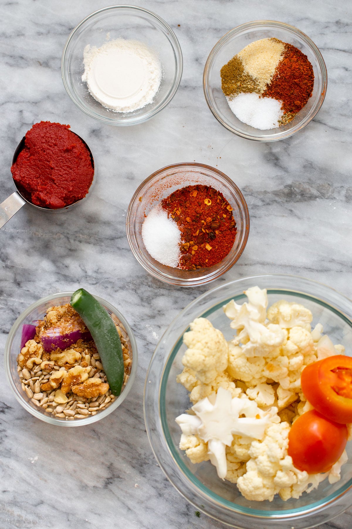 ingredients needed for making vegan enchiladas