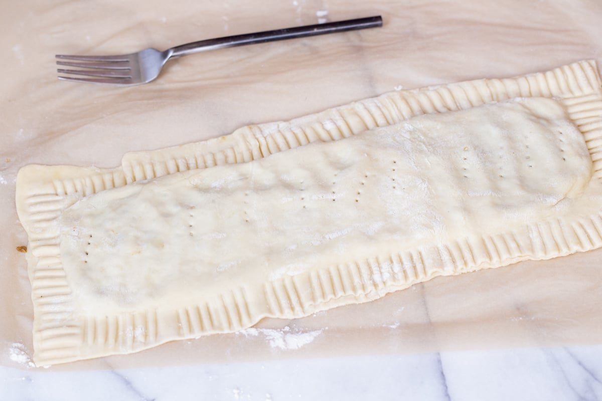 vegan sambusa vegan lentil pie ready to go into the fridge