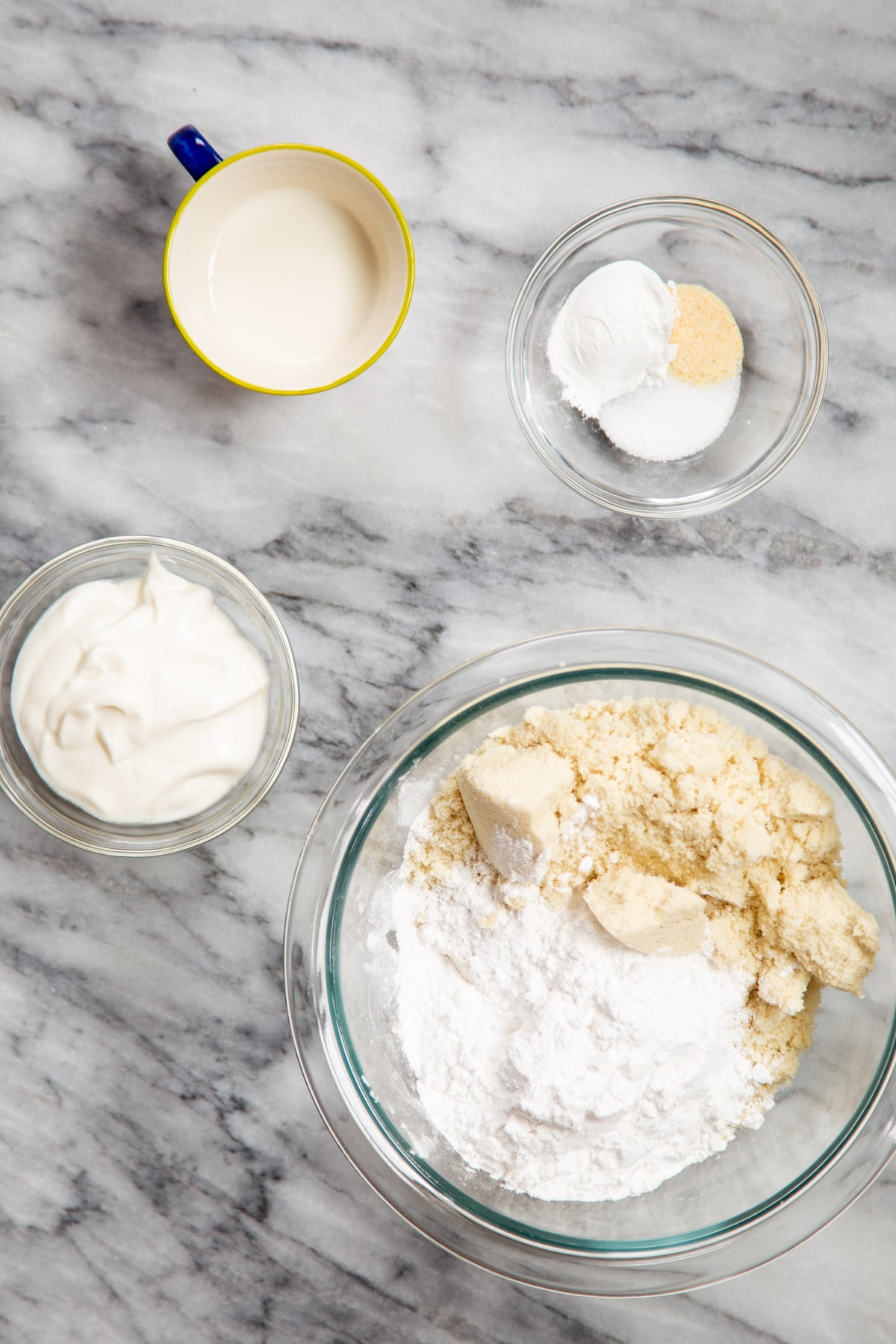 ingredients needed for making vegan almond flour pizza crust