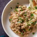 vegan kasuri malai murg plated with naan