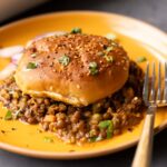 serving of keema lentil casserole on a plate
