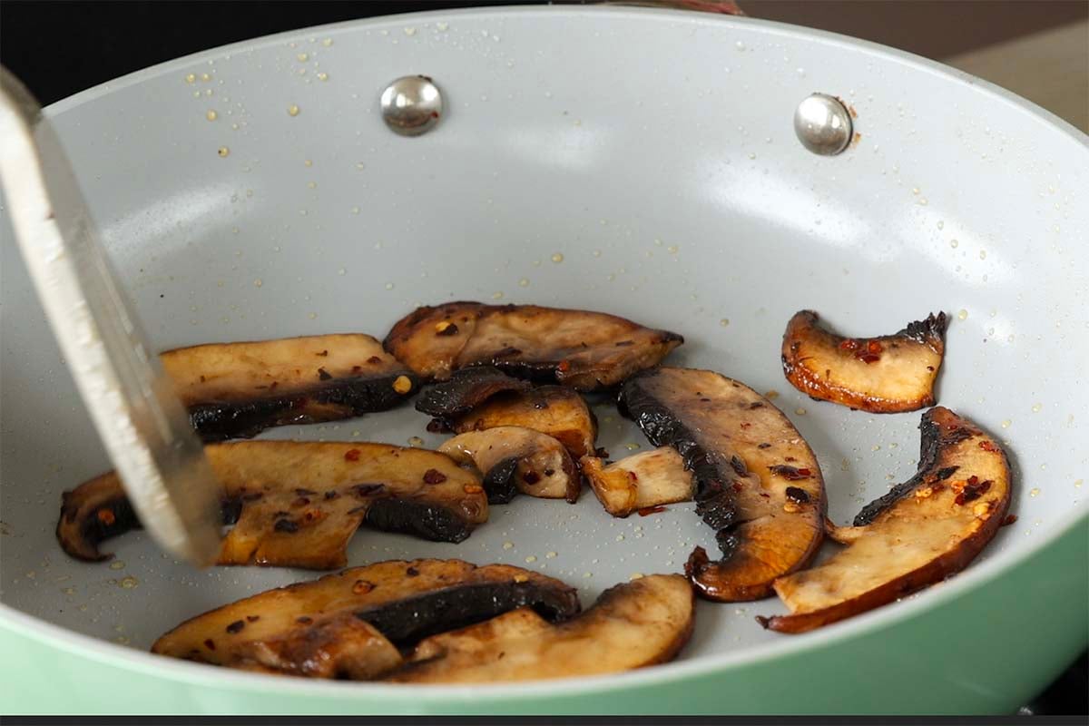 mushrooms after cooking