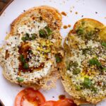 whipped tofu egg fry on toast