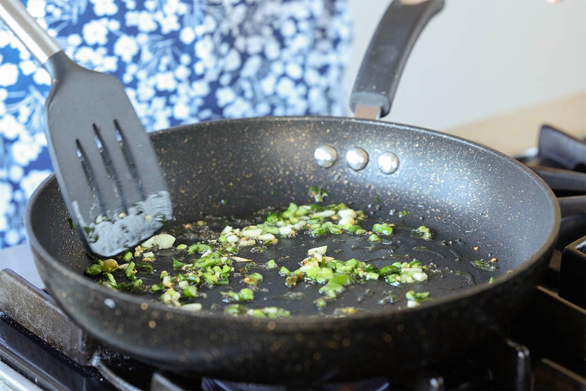 cooking the aromatics