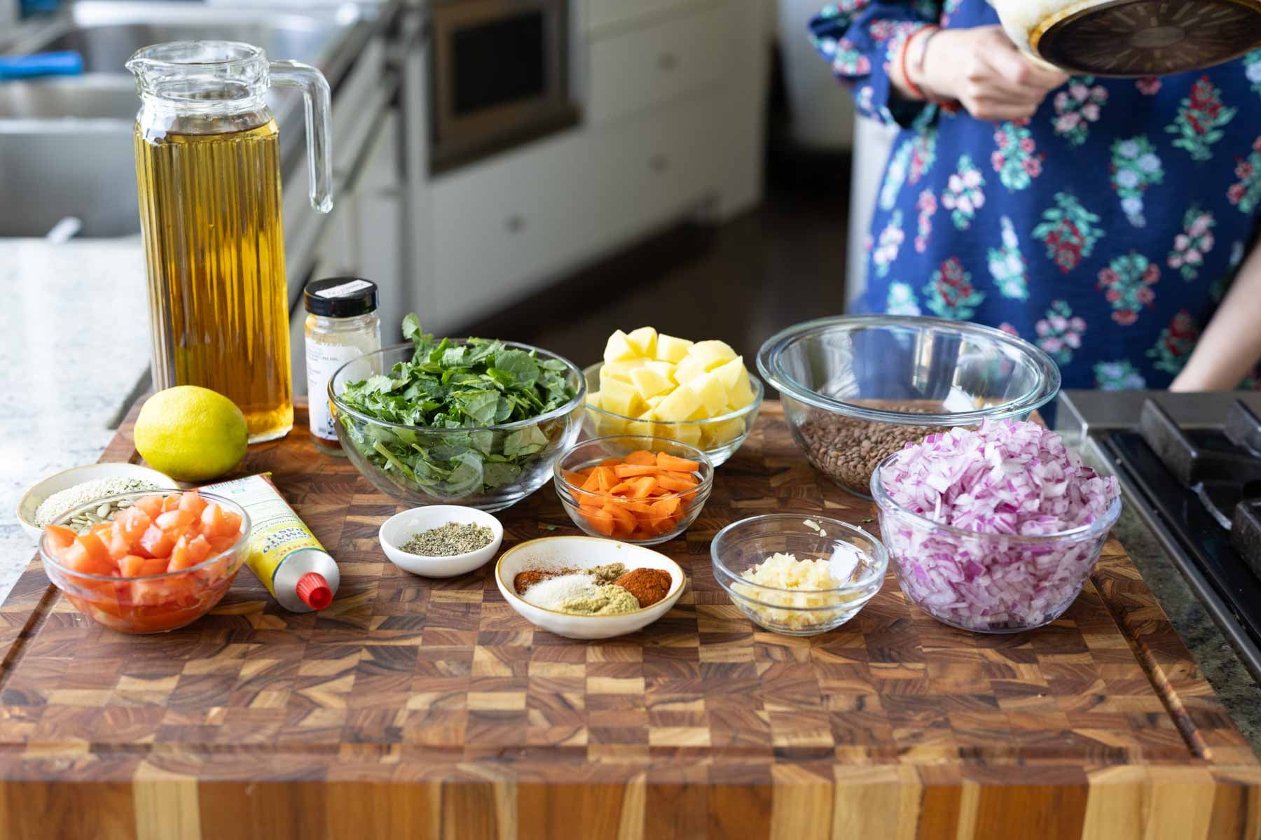 lentil potato soup ingredients