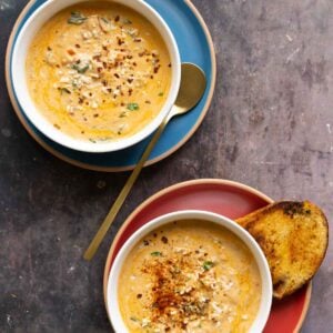 bowls of marry me white bean soup
