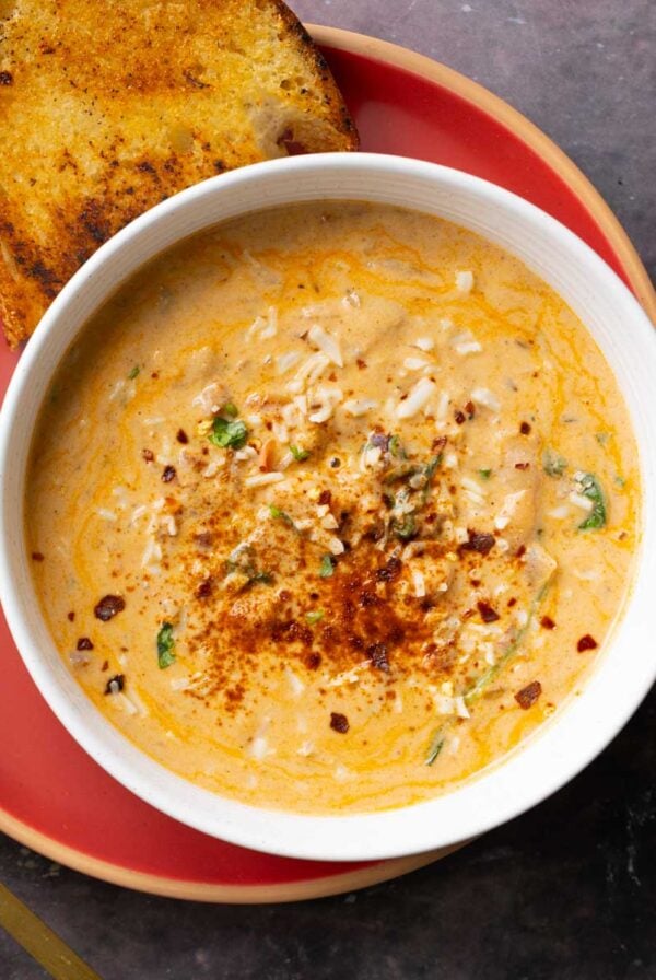 bowl of marry me white bean soup
